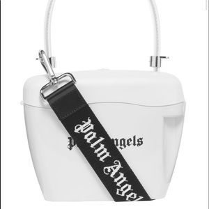 Palm Angels LOGO-PRINT TOP-HANDLE PADLOCK BAG